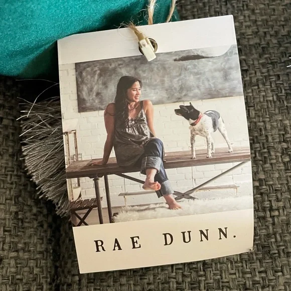 Rae Dunn Green “Home” Decorative Pillow - Picture 2 of 3